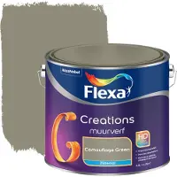 Flexa Creations muurverf camouflace green zijdemat 2,5 liter