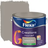 Flexa Creations muurverf authentic grey extra mat 2,5 liter