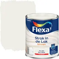 Flexa Strak in de lak voor binnen ral 9016 friswit hoogglans 750 ml