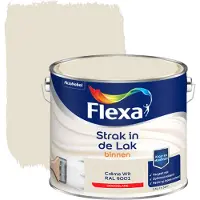 Flexa Houtlak Strak In De Lak - Hoogglans - Crème Wit Ral 9001 - 2,5l