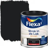 Flexa Strak in de lak voor binnen zwart hoogglans 750 ml
