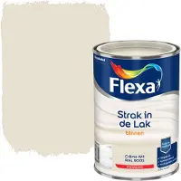 Flexa Houtlak Strak In De Lak - Hoogglans - Crème Wit Ral 9001 - 1,25l