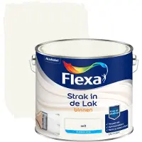 Flexa Strak in de lak voor binnen wit zijdeglans 2,5 liter