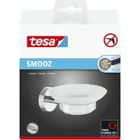 TESA SMOOZ 40324-00000-00 Zeepschaaltje Chroom (glanzend), Wit (gesatineerd)