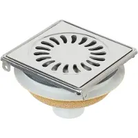 HorecaTraders Afvoerput | RVS | Zandhuid | 146 x 146 mm