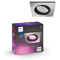 Philips Centura inbouwspot White and Color - vierkant - Aluminium