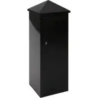Vepa Bins Brievenbus staand vierkant zwart