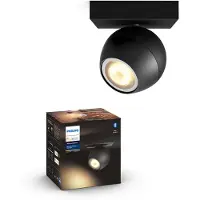 Philips Buckram 1-Spot opbouwspot White Ambiance Zwart