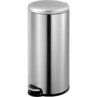 EKO - Maggey pedaalemmer 30 liter - Stainless steel - mat RVS - Prullenbak
