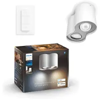 Philips Pillar Hue plate/spiral white 2x5W 230V