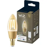 WiZ Connected WiZ Kaarslamp Filament - Warm- tot koelwit licht - Goud - E14