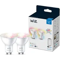 Wiz SLIM LED GU10 CLR/WT 2P