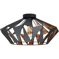 Eglo Plafondlamp E27 | Carlton 6 | Zwart
