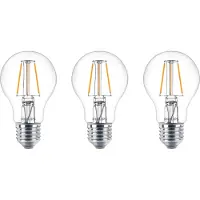 Philips Ledfilamentlamp Peertje - D6cm - Warm Wit - E27 - 4,3w - 3 Stuks