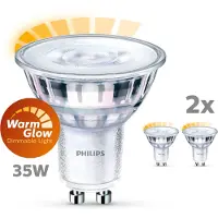 Philips 2,6W - GU10 - 2200-2700K - 230 lumen set van 2