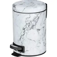 Wenko afvalemmer Onyx mat