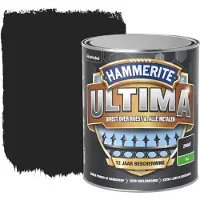 Hammerite Ultima Mat - Zwart - 0,75L