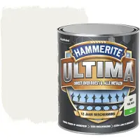 Hammerite Metaallak Ultima Mat Wit Ral 9016 750ml