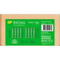 GP ReCyko Rechargeable AAA batterijen - Oplaadbare batterijen AAA 850mAh - 8 stuks AAA oplaadbare batterijen