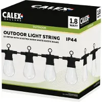 Calex lichtsnoer 10 meter | 1800K | 10 lampjes | IP44 | 1.8W