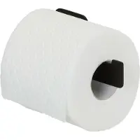 Tiger Colar - Wc rolhouder zonder klep - Zonder te boren - Toiletrolhouder zelfklevend - Zwart