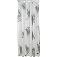 Sealskin Birds Douchegordijn 180x200 Cm Polyester Zwart / Wit