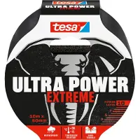 TESA Ultra Power Extreme - Reparatietape - 10m x 50mm - Zwart - UV- en Weerbestendig