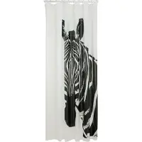 Sealskin Zebra Douchegordijn 180x200 cm - Peva - Zwart / Wit