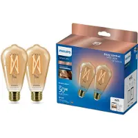Philips Slimme Ledfilamentlamp St64 Amber E27 7w