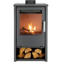 Livin Flame Houtkachel Nordland - 85 x 45 x 40 cm (hxbxd) - Geschikt voor ruimtes tot 150 m³ - Veilig en milieuvriendelijk