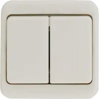 Berker Serieschakelaar | (Opbouw, Wit)