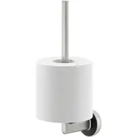 Tiger Reserverolhouder Cooper - Rvs/zamak/abs - Rvs Geborsteld/zwart