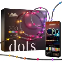 Twinkly Dots RGB | 10 meter | Zwart (200 leds, Wifi, IP44)