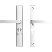 Axa Edge Plus veiligheidsbeslag achterdeur rechth. smalschild Blok kruk/kruk PC55 met kerntrekbeveiliging SKG3 - aluminium
