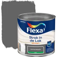 Flexa Houtlak Strak In De Lak - Mat - Antracietgrijs - 250ml
