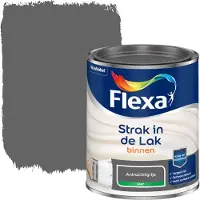 Flexa Houtlak Strak In De Lak - Mat - Antracietgrijs - 750ml