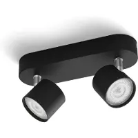Philips Plafondspot Star Zwart 2x4,5w