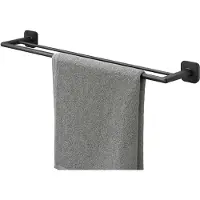 Tiger Carv - Handdoekrek - Dubbel - Voor 2 handdoeken - 65,2 cm - Zwart