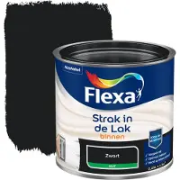Flexa Houtlak Strak In De Lak - Mat - Zwart - 250ml