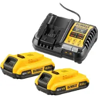 DeWalt DCB1104D2-QW 18V Li-ion XR Accu Starterset (2x 2.0Ah) + Lader
