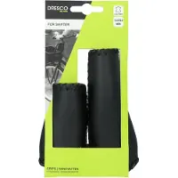 Dresco Fietshandvatten Ergo Leer 135/92mm Zwart