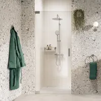 Sealskin - Douchedeur Pure 100 X 200cm - Chroom Profiel - 8 Mm Helder Glas