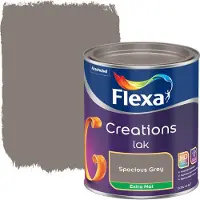 Flexa Houtlak Creations - Extra Mat - Spacious Grey - 750ml