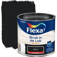 Flexa Strak in de lak voor binnen zwart hoogglans 250 ml