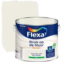 Flexa Strak Op De Muur Muurverf - Mat - Gebroken Wit / Ral 9010 - 2,5l
