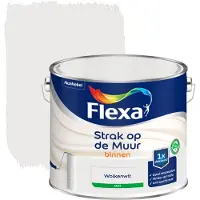 Flexa Strak Op De Muur Muurverf - Mat - Wolkenwit - 2,5l