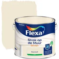 Flexa Strak Op De Muur Muurverf - Mat - Roomwit - 2,5l