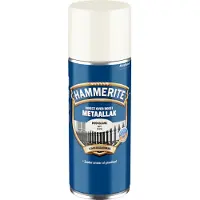 Hammerite metaallak spuitbus wit hoogglans 400 ml