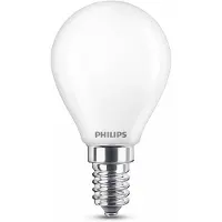 Generique Philips matte gloeilamp in kaarsvorm, 60 Watt, P45 E14, 6,5 Watt, 60 Watt, E14, 806 lumen, 15000 uur, warm wit
