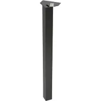 Duraline Meubelpoot Vierkant Staal 5x5x72cm Antraciet
